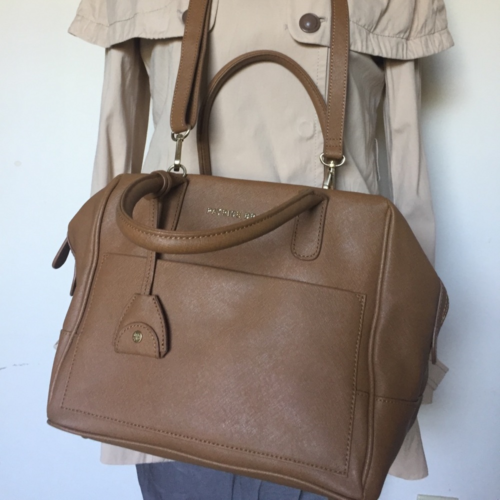 Patrice Breal Brown Bag with Sling, Card and Pouch